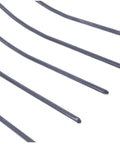 Heavy Duty Manure Fork Handheld Gardening Fork tines in dark blue steel for efficient lawn maintenance and cleanup