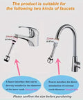 No Sweat Three Sixty Degree Swivel Kitchen Faucet Aerators With Flexible Hose And Splash Proof Spray Nozzle Quick Fix Water Extender Head fitting on 24mm and 22mm faucets.