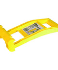 14 Inch Yellow Panel Carry Handle With Angled Grip for easy transport and grab and go lifts, showing high-visibility yellow material.