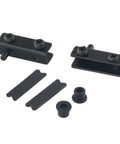 2 Pack Glass Door Hinges No Drill Stainless Steel Pivot Swivel For 5 To 6mm Glass With Rubber Cushions Black Ideal For Cabinets