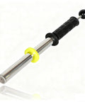 Magnetic Pickup Tool Wand With Release Handle For Nails Screws And Metal Scraps, stainless steel with black grip handle.