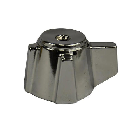 Close-up of 3-Handle Bath Tub And Shower Trim Kit For Sterling Faucets In Chrome, includes socket wrench, no-fuss DIY remodel.