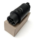 Type 1 To GBT EV Charger Adapter Supports 32 Amp 7 Point 4 Kw For Chinese Electric Vehicles Portable J1772 Wall Connector converter on a box.
