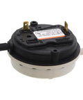 Furnace Air Pressure Switch Replacement for HK06NB123 HK06NB123A HK06NB119 HK06NB120 HK06NB122 Works With Carrier Bryant Payne And Day And Night Furnaces No Mounting Bracket Included, black round component with connectors, side view.