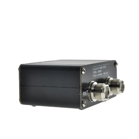 Compact RF VSWR And Power Meter 1.5 MHz To 60 MHz, 120W Mini Tester with connectors, side view