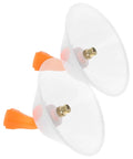 Windproof Spray Nozzle Set For Garden Hose And Sprayer, Transparent Drift Guard Covers, 2 Pack angled view