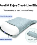 Compact Travel Memory Foam Neck Pillow For Deep Sleep On The Go Ideal For Hotels Camping And Side Or Back Sleepers Ultra Plush Portable Wellness Green