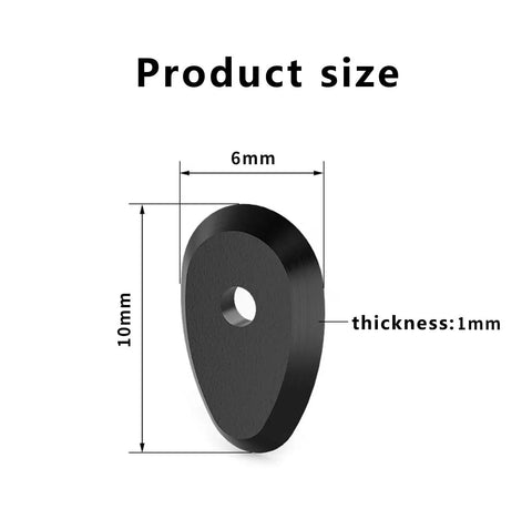 6 Pack Pushbutton Spacers For Electronic Shifting On Road And MTB Bikes Compatible With UT8170 And DA9270 dimensional specs