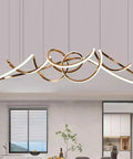 Sleek Modern Pendant Lamp Led Ceiling Hanging Light For Dining Room, Adjustable Drop Cord Setup, Chic Indoor Fixture That Brings A Clean Vibe To Your Everyday Home Space And Looks Amazing in a stylish kitchen setting.