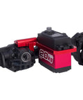 Low Center Of Gravity Front Axle Servo Mount For 1/10 RC Crawlers, Behind The Axle BTA Setup, CNC Aluminum, installed on vs4-10 axle