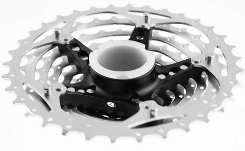 XT 9 Speed Bicycle Cassette 11 To 34T Silver With Lightweight Aluminum Carrier For Mountain Bikes Smooth Shifting Durable Gear Set