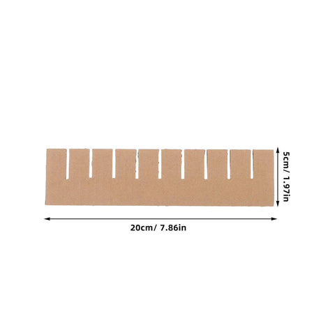 Two Pack Corrugated Cardboard Dividers For Kitchen Gear And Mugs, Reusable Shock Absorbing Paper Inserts With Khaki Kraft Paper, Lightweight Protective Packaging, Custom Fit Interlocking Grid Dividers For Shipping And Storage, 20x5cm