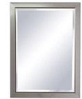 Mirrored Medicine Cabinet 30 By 22 Inches Silver With Six Tenths Inch Thick Mirror Humidity Resistant Mounting Hardware