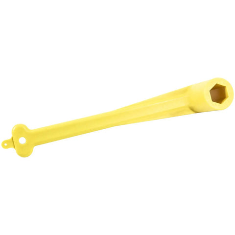 Lightweight Polymer Propeller Nut Wrench For One And One Sixteenth Inch Nuts Fits Mercury Mercruiser Alpha OMC Boats Over 40HP Easy To Use With Long Handle For Extra Leverage Rustproof Yellow Plastic