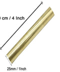 1 Inch Brass Rod Lathe Bar Stock, Solid Round 25mm Diameter By 4 Inch Length, Built Tough, Corrosion Resistant Brass