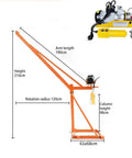Heavy Duty Hydraulic Folding Engine Hoist With Smooth Electric Feed And Rock Solid 250 Kilogram Pull Capacity For No Sweat Garage Projects and Knock Out Shop Rig Tasks Weekly dimensions and features graphic.