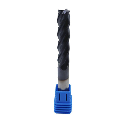 7/16in Solid Carbide Long End Mill With 4 Flutes And 30 Degree Helix AlTiN Coated Milling Cutter in packaging