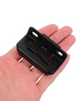 Set Of 6 Built Tough Self Closing Heavy Duty Cold Rolled Steel Cabinet Hinges For RV Doors With Semi Hidden Design shown on palm