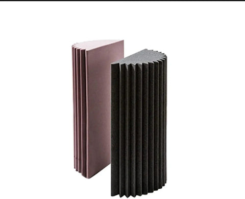 Premium Acoustic Foam Panels For Home Office Sound Dampening Wall Tiles, two colors, high density, studio grade foam for noise control.