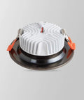 DJVHSRI Recessed Lighting Housing Trim Kits Round Downlight Recessed Ceiling Light Fixture 75Mm Cut Hole view from above showing LED design.