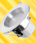 WKNHHL Recessed Lighting Housing Trim Kits Silver Polished Aluminum Led Ceiling Light showing ultra-thin downlight design.