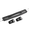 198mm Luggage Handle Strap Grip Replacement For Suitcase Case Black With Wear Resistant Plastic Construction And Comfortable Rubber Grip Flexible Strap Easy Screw Mount Installation Screws Not Included with two end caps