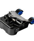 Badass Bicycle Laser Calibrator And Saddle Positioner Bike Tool With Integrated Charging Port close-up of attachment features