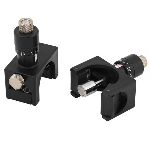 Magnetic Planer Blade Setter Kit 2 pcs jig gauge with micro adjustable settings for precise knife alignment and quick setup.