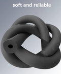 Premium Thermal Foam Pipe Insulation Sleeve 1/4 Inch By 6 Feet For Plumbing And AC Units positioned in a twisted shape.