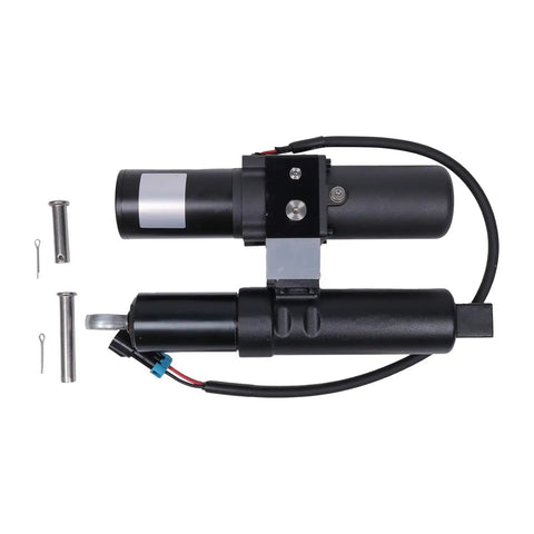 Hella Tough Heavy Duty Hydraulic Front Snow Plow Kit With Smooth Angle Adjustment For Polaris Ranger Crew Xp 1000 hydraulic actuator and components.
