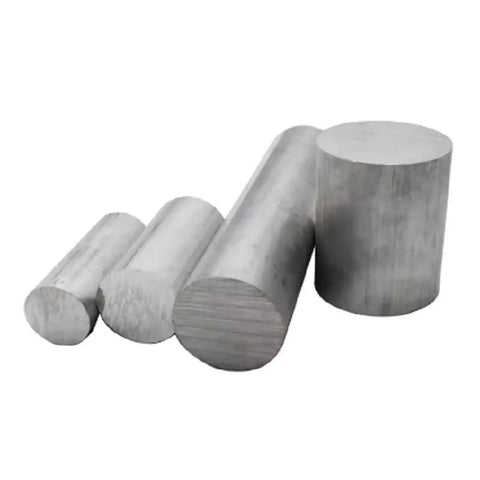 6061 Aluminum Round Bar 4-100mm Rod For Machining And Prototyping Fixture, Beefy Setup Friendly Alloy Bar For Turning, Milling, Drilling, And Tapping, Corrosion Resistant, Easy Machinability For Makers And Shops, silver round bars on white
