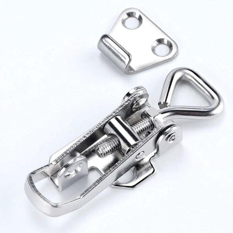 2 Pack Stainless Steel Toggle Latch Clamp For Cabinets And Boat Anti Rattle Lockable Hinge Fastener With Mirror Finish Marine Grade 316 Stainless Steel