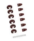 Kickass Heavy Duty Drawer Slides Rite Trak II Replacement Center Rail Furniture Glides brown plastic glides and screws set.
