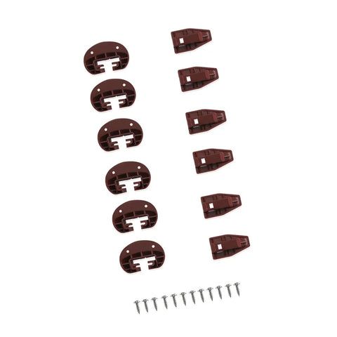 Kickass Heavy Duty Drawer Slides Rite Trak II Replacement Center Rail Furniture Glides brown plastic glides and screws set.