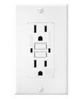 10 Pack Weather Resistant GFCI Outlet 15 Amp Self Test Receptacle With LED Indicator UL Listed Ground Fault Interrupter