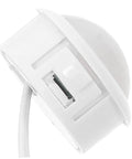 4 Pack Motion Sensor LED Light With Induction Sensor For Hallway Garage Garden Courtyard Lighting Easy Installation Energy Efficient Emergency Lighting Motion Activated Auto On Off white plastic sensor side view