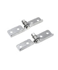 No Hassle Stainless Steel Flip Hinge Damper Set Two Pack Includes Quick Install Screws showing durable stainless steel hinges.