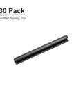 Pro Grade 6mm By 60mm Slotted Spring Pin Set 30 Pack 65Mn Steel Dowel Roll Pins In Black Heavy Duty DIY Friendly Home