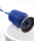 Heavy Duty Bad Boy Manual Toilet Plunger With Vacuum Suction Cup designed for deep dredging of stubborn drain clogs in bathroom.