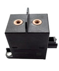 Aeva1251 M02 High Voltage DC Contactor Relay Rated 250A Main With 12V Coil for EV chargers, black plastic with copper terminals.