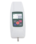 Digital Push Pull Dynamometer Meter With Backlit LCD Portable Force Gauge For Tension And Compression Testing Real Time And Peak Readouts N Lb Kg Oz Units Auto Power Off Storage Box Precision Machined Plus Minus 1 Percent front view