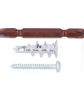 Beefy Hollow Wall Anchors Kit With 50 Zinc Drywall Anchors, 50 Screws, And Drill Bits Self Drilling, Tough Mounts For Pics, Shelves, Artwork, And Hollow Doors, Includes Reusable Storage Box. Zinc anchor and screw set