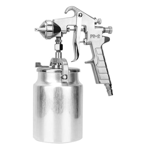 Premium Pneumatic Paint Spray Gun Featuring 2.0 Mm Suction Feed Nozzle, 1000CC cup for smooth finishes.