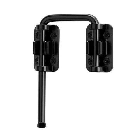 Heavy Duty Patio Sliding Door Loop Lock With U Shaped Latch Hook Adjustable 0 To 180 Degree Rotating Bar for home security