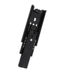 Heavy Duty 4 Inch 6 Inch And 8 Inch Ball Bearing Telescopic Drawer Slides Set, black zinc plated steel, soft close extension.
