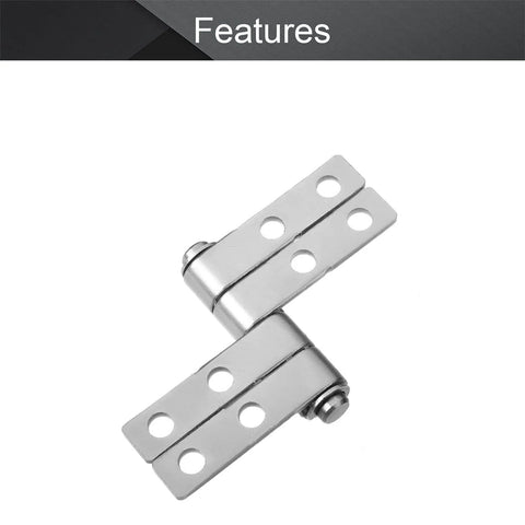 Friction Hinge With Torque Type Action For Left Mount Cabinets And Panels 48.8 Mm Iron Nickel Plated 8 Hole Mount 3.3 Mm Hole Size