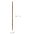 Single spring from Door Closer Spring Kit With Space Saving Design And Hook End 6 Pack, measuring 37.5cm/14.74in length, metal build.