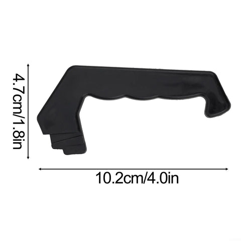 Moka Pot Handle Replacement For 1 To 12 Cup Stovetop Espresso Pots, Black Plastic Handle, 4.0in long, tool-free install