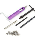 Top Notch Jiawu Thread Repair Kit 1/4-20 UNC For Auto And Electrical Gear Fixes Damaged Screws Fast With Stainless Steel Sleeves Built To Last Heavy Duty Insert Tools That Bring Your Machinery Back From The Dead And Keep Everything Running Smooth Without, 1/4-20 UNC thread repair kit with stainless steel inserts, drill and tap