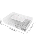 135 Piece Woodruff Key Set For Mechanical Projects M2 To M10 Keyway Kit in transparent plastic case with dimensions